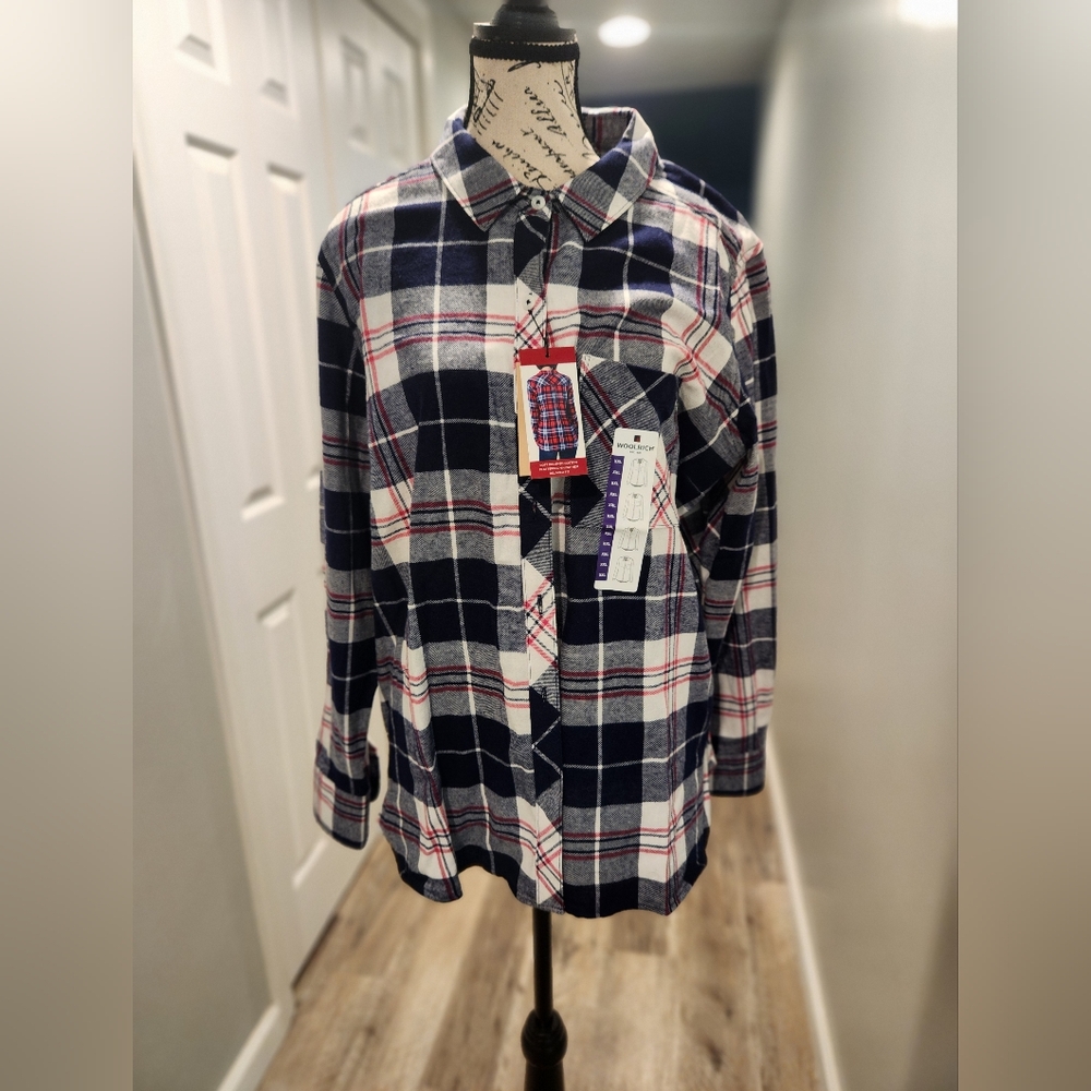 NWT Woolrich women's flannel shirt size XXL